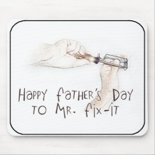 Mousepad Feliz Dia de os pais para o Handyman!