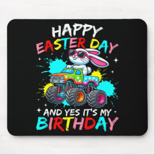 Mousepad Feliz Dia de Páscoa E Sim É Meu Aniversário Caminh