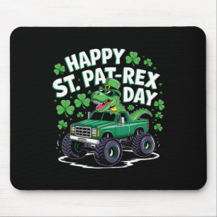 Mousepad Feliz Dia de São Pat-rex Patrick Dinossauro Monstr
