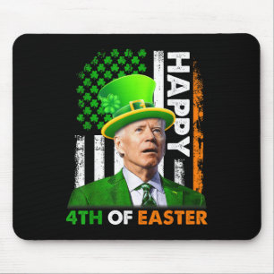 Mousepad Feliz Dia de São Patrício Joe Biden 4 De Julho