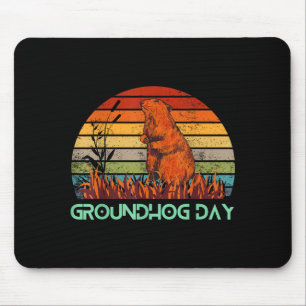 Mousepad Feliz Dia do Groundhog 2023 Amantes Fantasia Diver