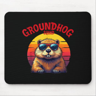 Mousepad Feliz Dia do Groundhog 2025 Equipe Engraçada do Gr