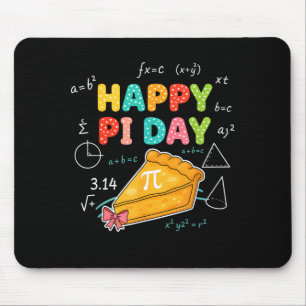 Mousepad Feliz Dia do Pi Arco Meninas Crianças 3,14 Número