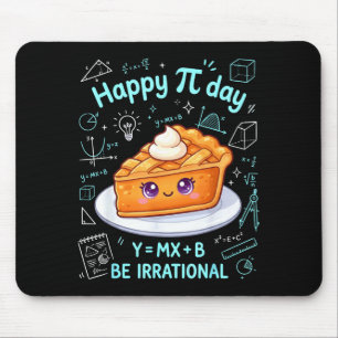 Mousepad Feliz Dia do Pi Professor de Matemática Divertido