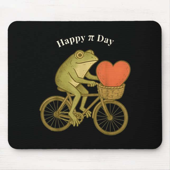 Mousepad Feliz Dia do Pi Professor de Matemática Sapo Matem (Frente)