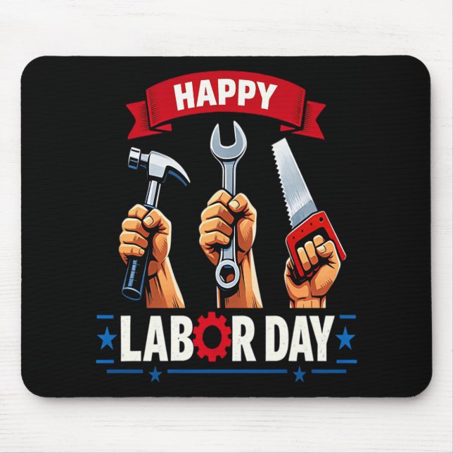Mousepad Feliz Dia do Trabalho (Frente)
