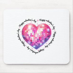 Mousepad Feliz Dia dos Namorados Coquette Nk Bola de Discot