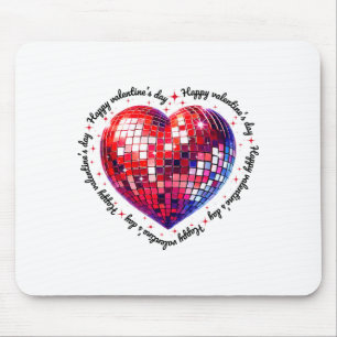 Mousepad Feliz Dia dos Namorados Funny Coquette Bola de Dis