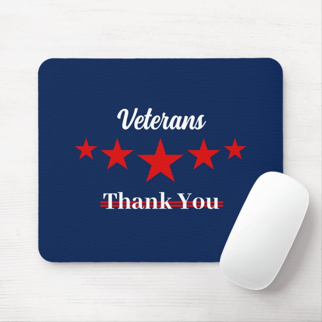 Mousepad Feliz Dia dos Veteranos (Com mouse)