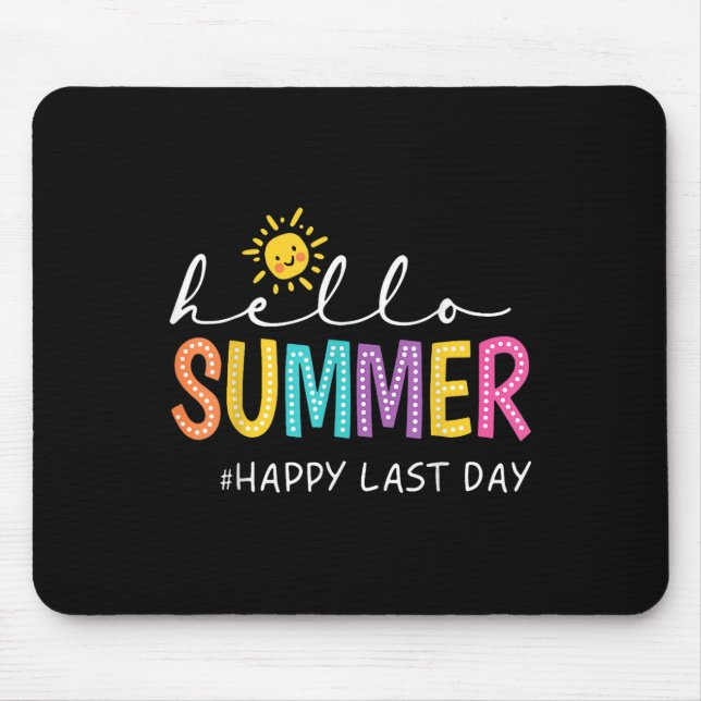 Mousepad Feliz Dia Passado de Professora Aluna Olá Sum (Frente)