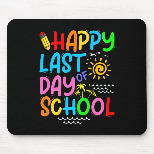 Mousepad Feliz Dia Passado de Professores De Óculos De Sol  (Frente)