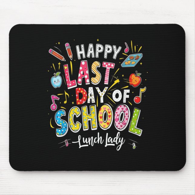 Mousepad Feliz Dia Passado Do Almoço Da Escola, Lady Summer (Frente)