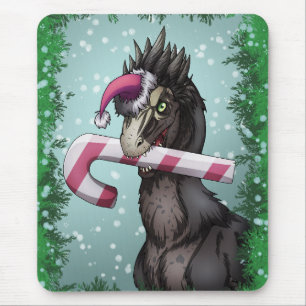 Mousepad Feliz Dinossauro de Natal