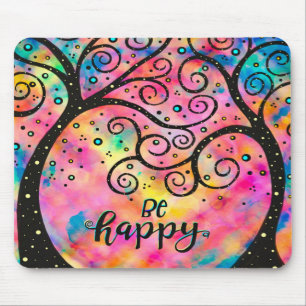 Mousepad Feliz, Divirta-Se Inspirividade Rosa