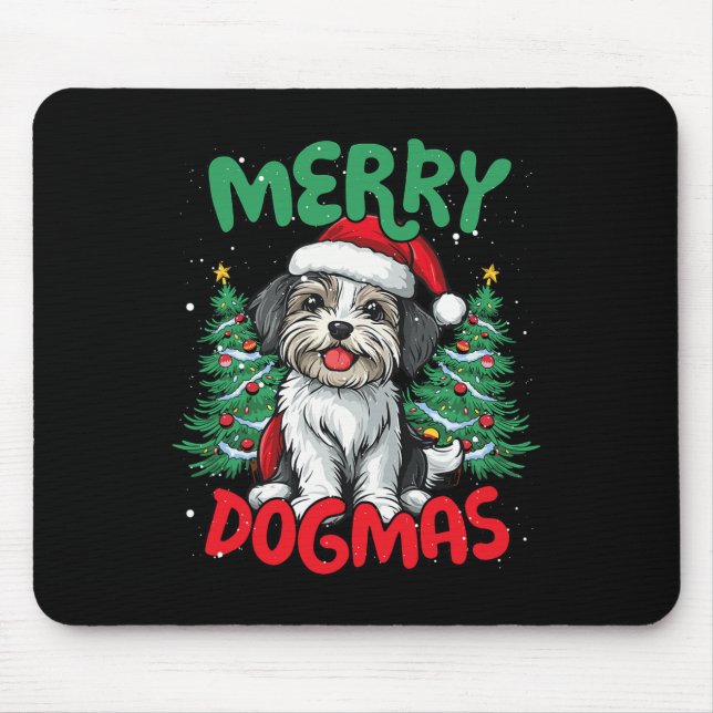 Mousepad Feliz Duckmas Engraçado Pato de Natal Mais Velho (Frente)