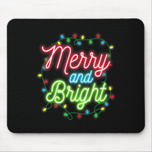 Mousepad Feliz E Luzes De Natal Brilhantes Pajama Xm