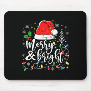 Mousepad Feliz E Luzes De Natal Brilhantes Xmas Para Homens