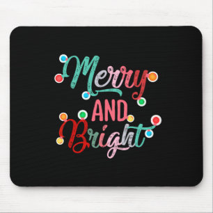 Mousepad Feliz E Noite De Natal Brilhante Família Xmas
