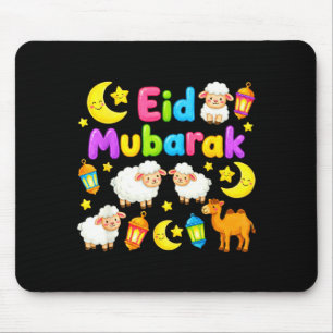 Mousepad Feliz eid mubarak para crianças muçulmanas eid al