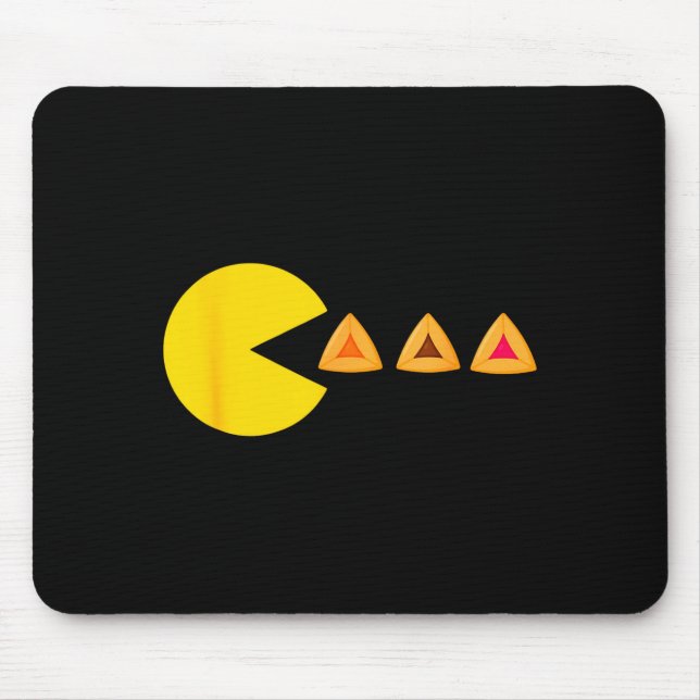 Mousepad Feliz fantasia de Purim videogame comendo hamantas (Frente)