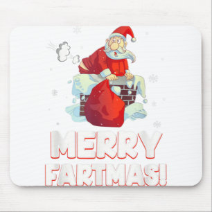 Mousepad Feliz fartmas santa claus peidando Natal