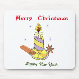 Mousepad Feliz Feliz ano novo de natal