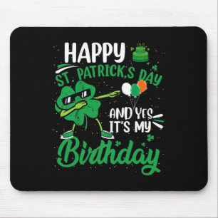 Mousepad Feliz Festa de aniversário Shamrock Dab