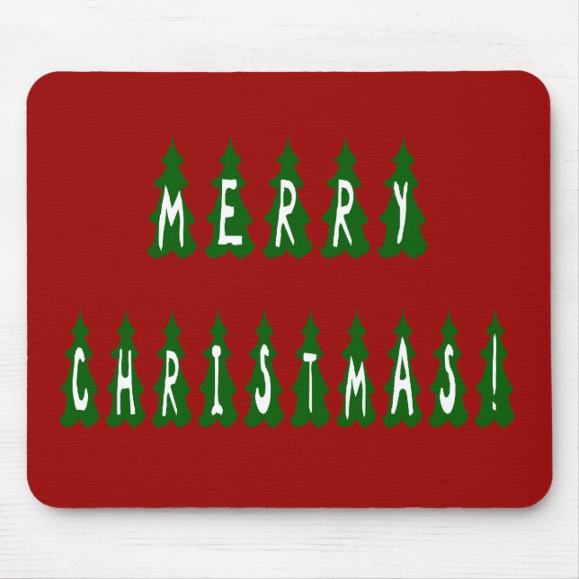 Mousepad Feliz Fonte da Árvore de Natal (Frente)