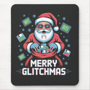Mousepad Feliz Glitchmas Coding Programmer Papais noeis Nat