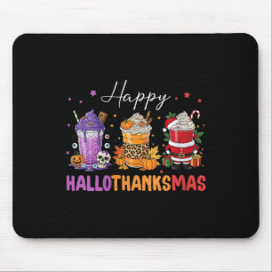 Mousepad Feliz Hallothanksmas de Halloween e Ação de Graças