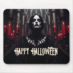 Mousepad Feliz Halloween - Celebração Gótica Escura