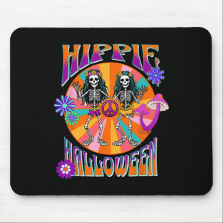 Mousepad Feliz Halloween Groovy Retro Dancing Skelet
