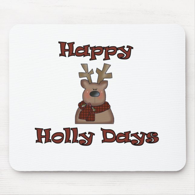 Mousepad Feliz Holly Days (Frente)