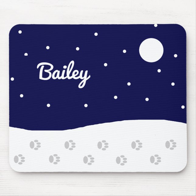 Mousepad Feliz inverno rural: (Frente)