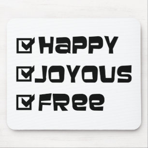 Mousepad Feliz Joyous Free
