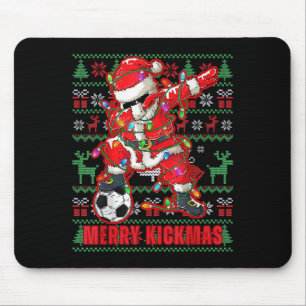 Mousepad Feliz Kickmas Natal Futebol Ball Ugly Youth Swe