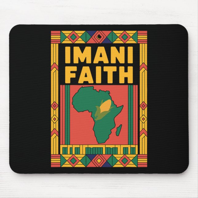 Mousepad Feliz Kwanzaa Kinara-sete Velas Princípios De K (Frente)