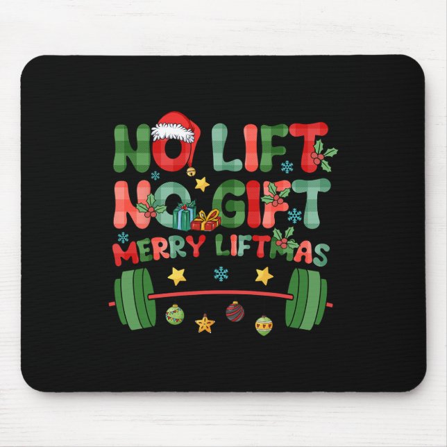Mousepad Feliz Liftmas Sem Elevação Sem Presença De Natal G (Frente)