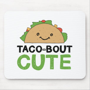 Mousepad Feliz Mão Desenhada Taco-Bout Taco Art Design