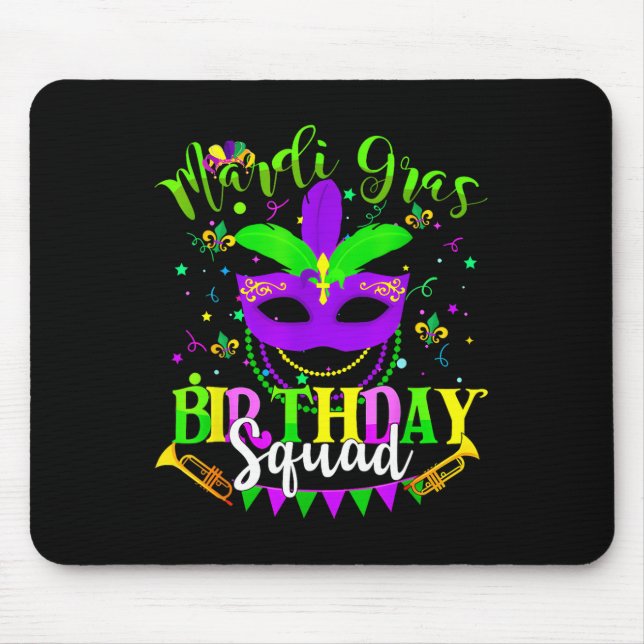 Mousepad Feliz Mardi Gras Aniversário Mardi Gras Trip Wo (Frente)