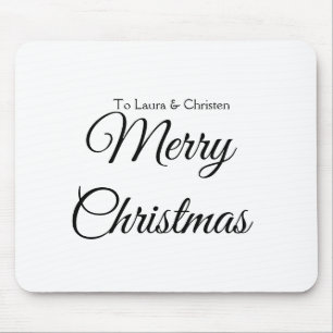 Mousepad Feliz Natal adicionar nome texto presente personal