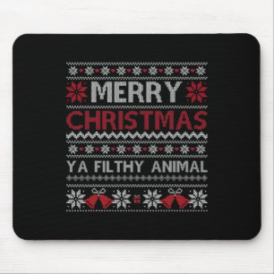 Mousepad Feliz Natal Animal Sujo Ya Ugly Style Xmas