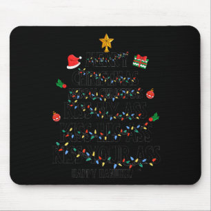 Mousepad Feliz Natal Beije Meu Feliz Hanukkah Engraçado Nat