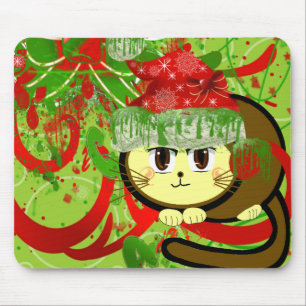 Mousepad Feliz Natal Cat