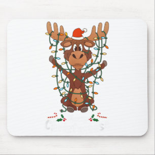 Mousepad Feliz Natal Christmoose Árvore de Natal Luz dos Al