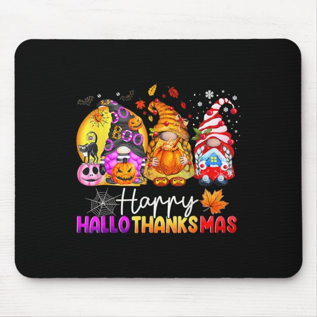 Mousepad Feliz Natal de Ação de Graças de Halloween HalloOb (Frente)