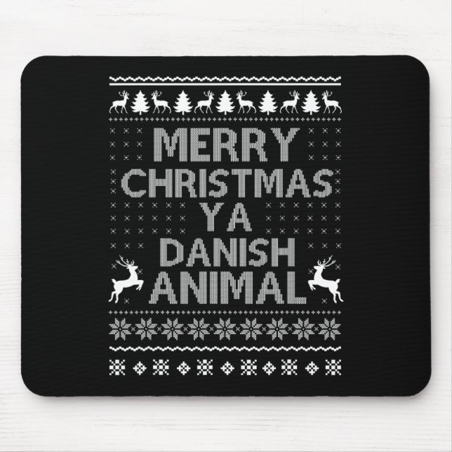 Mousepad Feliz Natal Dinamarquês (Frente)