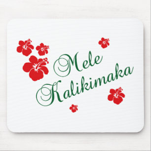 Mousepad Feliz Natal do Hawaiian do ~ de Mele Kalikimaka