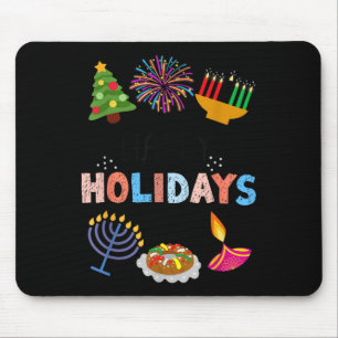Mousepad Feliz Natal Engraçado Diwali Kwanzaa Hanukkah Chri