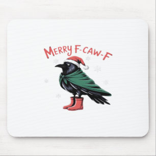 Mousepad Feliz Natal F Caw F Estilo Clássico Vintage